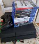 Playstation 4 + 12игр + джойстики