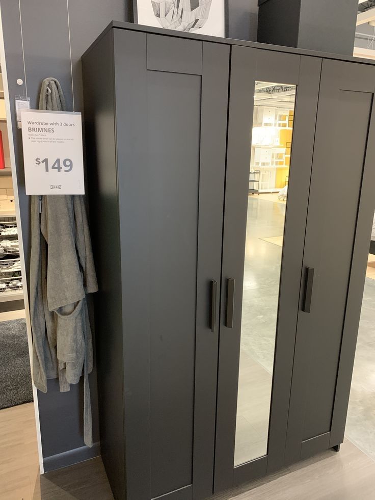 Шкаф ikea черный цвет