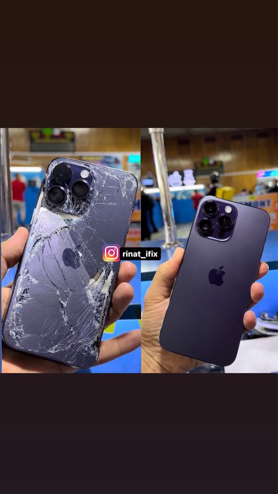 Замена заднего стекло iphone 12/13/13 pro max/14 pro max/15pro max