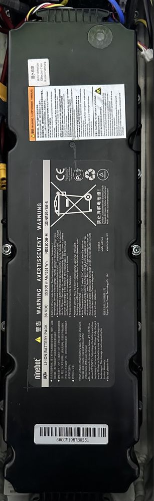 Запчасти Аккумулятор Ninebot g30p 15000ампер/ч