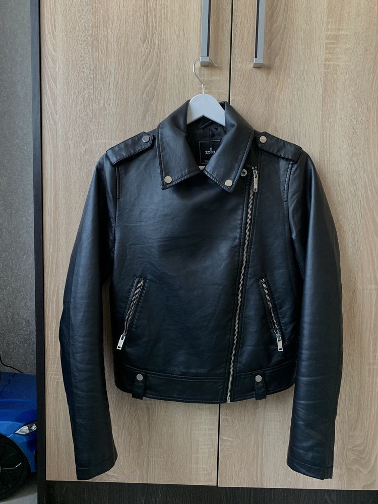 Кожанка косуха женская zara