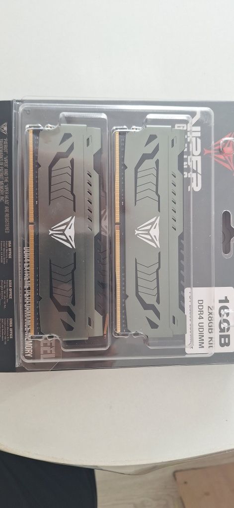 Patriot viper steel 2x8 (16gb) 3600 MHz, cl16