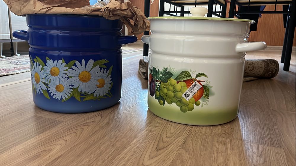 Эмаль кастрюль и чайник