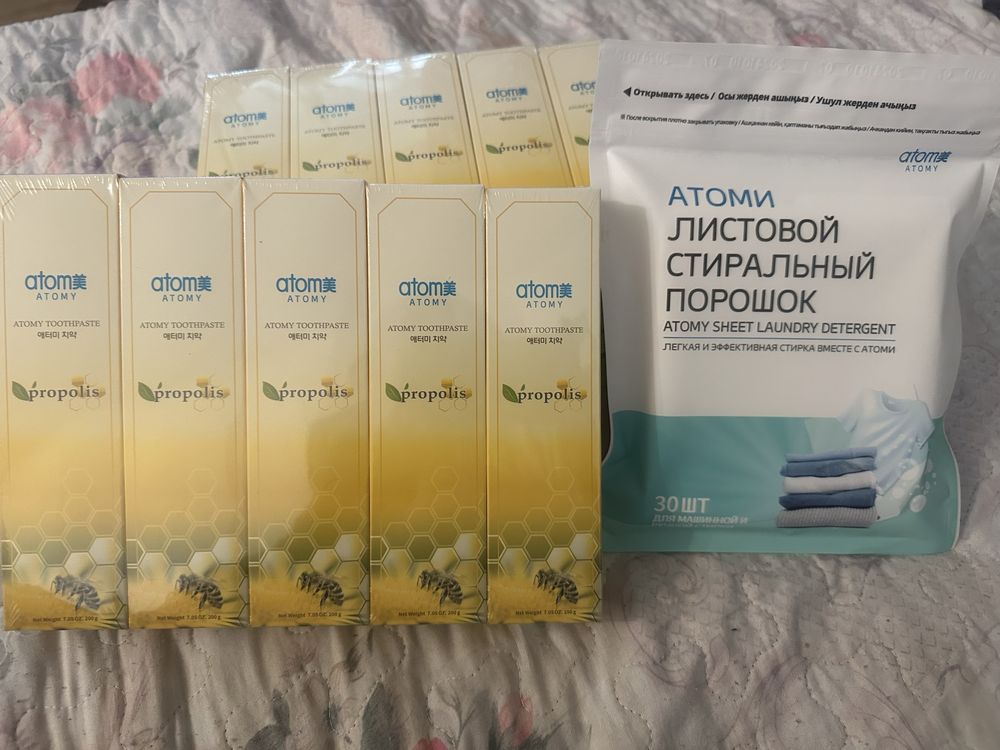 Зубная паста атоми !
