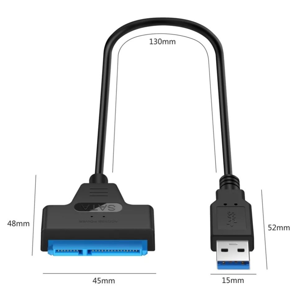Переходник SATA для SSD 2.5 и HDD 2.5, САТА, адаптер, жесткий диск