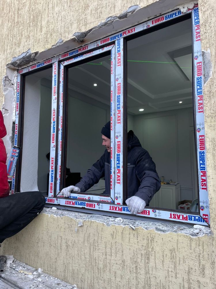 Пластиковые окна Москитные сетки Ремонт окон Алматы