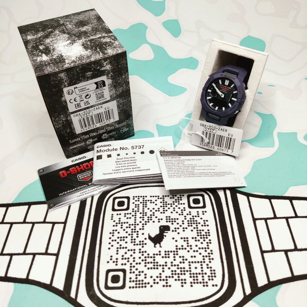 Наручнык часы Casio G-Shock GBA-950-2A блютус шагомер