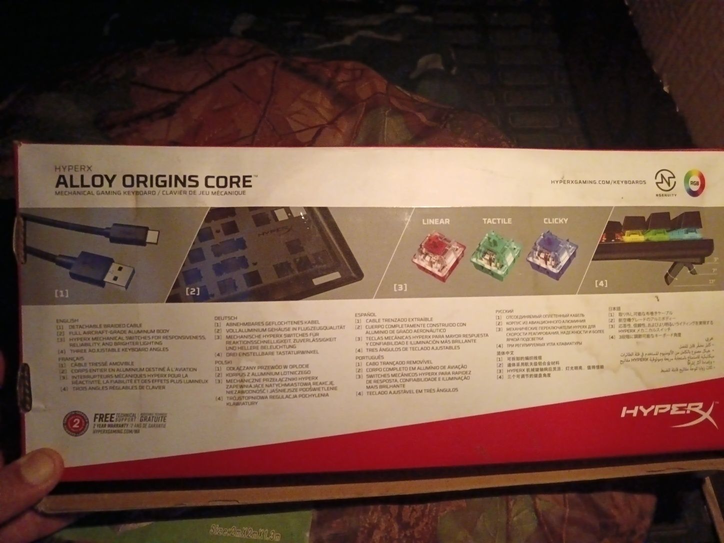 Продам клавиатуру игровую, HYPER ALLOY ORIGINALS.