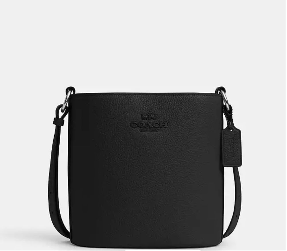 Сумка  Bucket Bag, COACH, кожаная, новая
