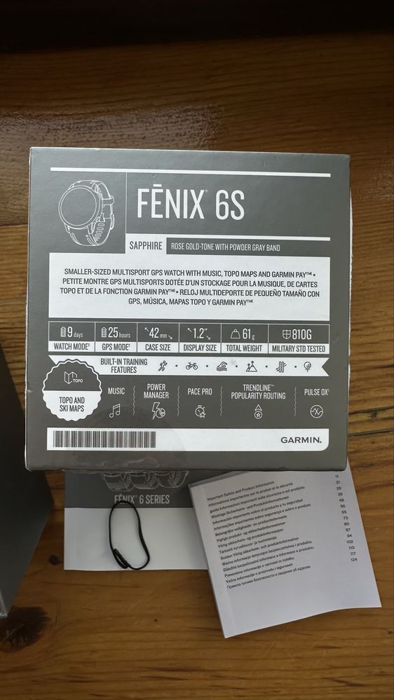Garmin Fenix 6S Saphire Rose Gold 42 mm