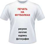 Надпись на футболке, на кружках, на кепках