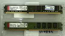 Оперативная память Kingston 2x8Gb, DDR 3, 1600 MHz