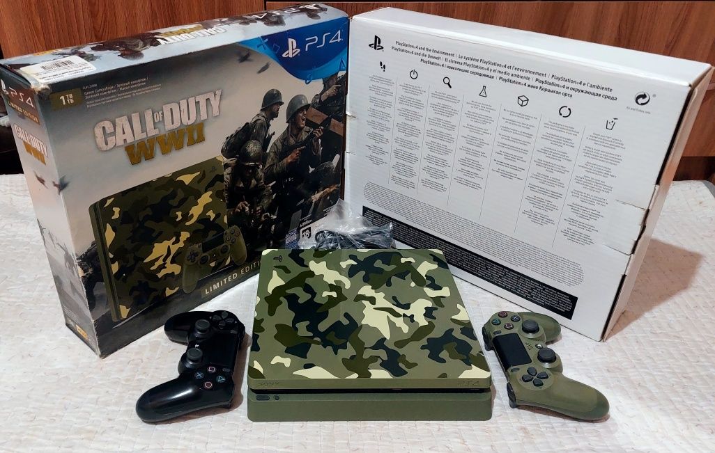 Ps4 slim 1tb Limited 2 дж +WWII,Fc25,Nfs!