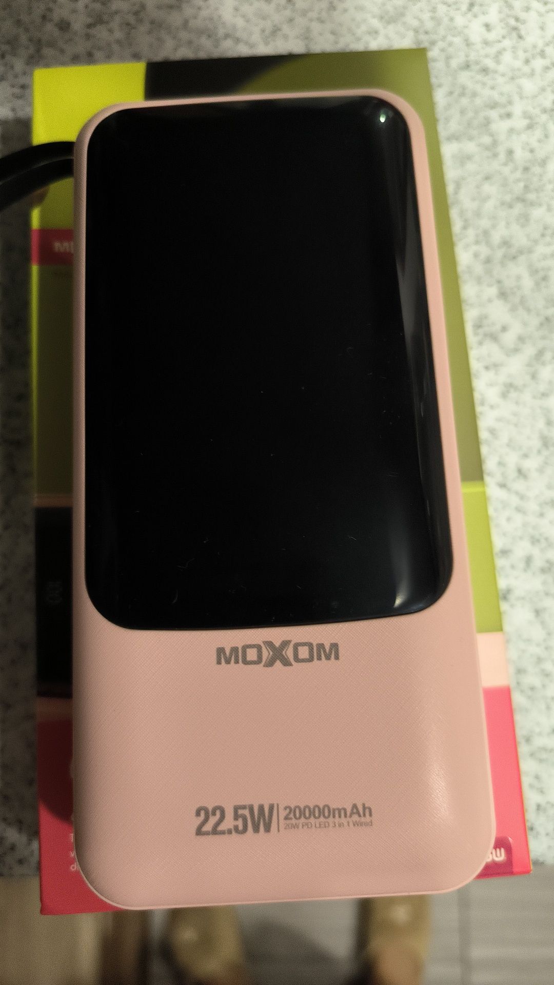 Power Bank Moxom, 20000 mAm. Новый.