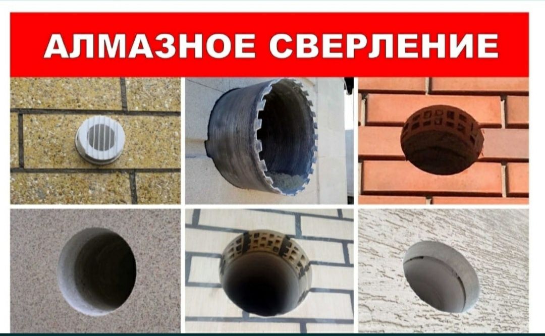 Алмазное сверление отверстий лазер бурение бур битон