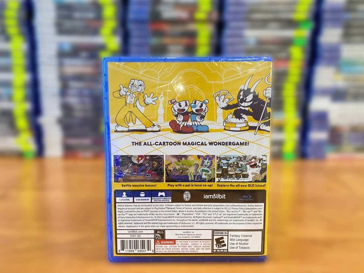 НОВЫЙ Cuphead + Дополнение DLC PS4/PS5 Большой Выбор Дисков