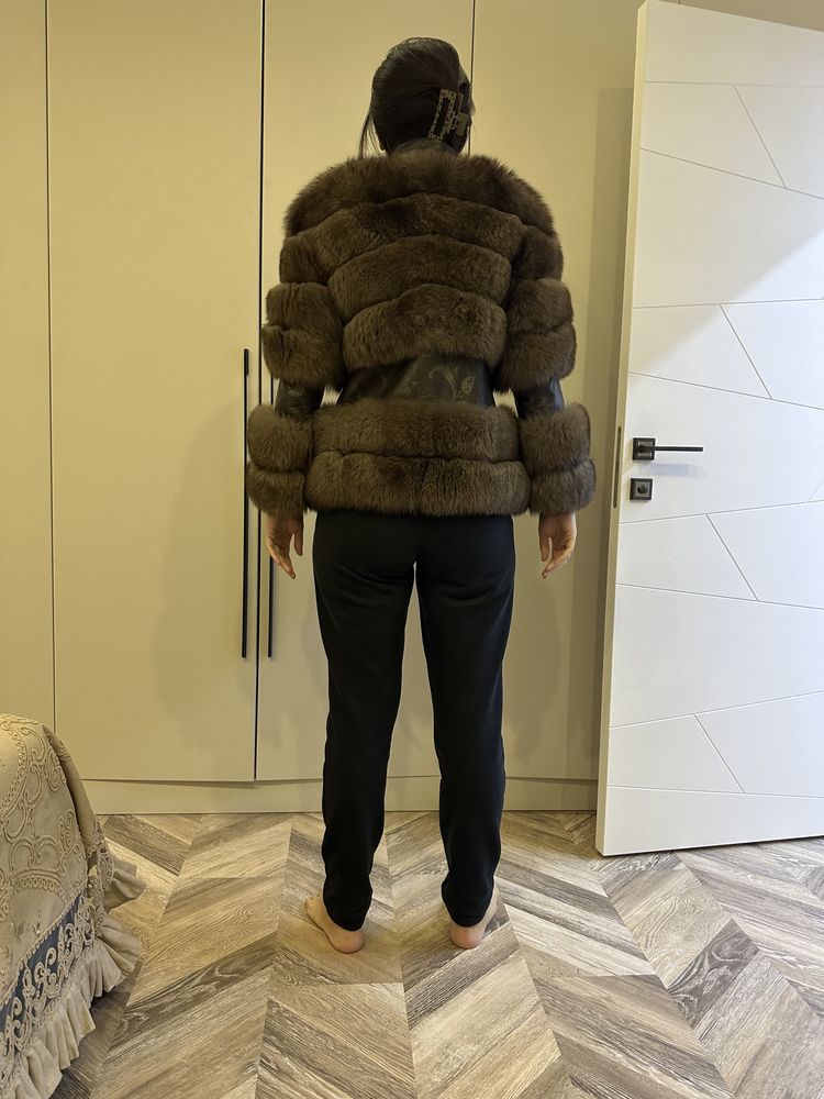 Комбинированная шубка