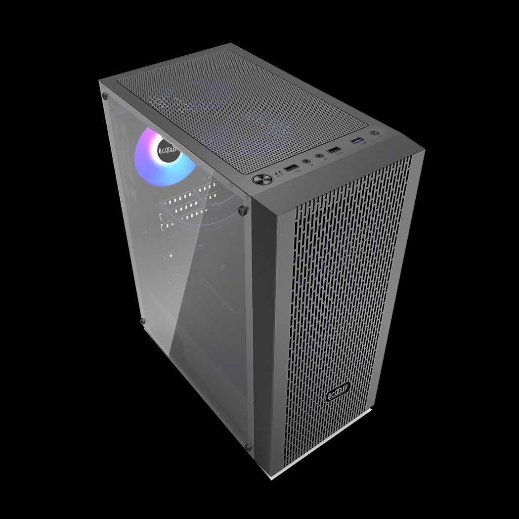 Корпус PCCooler MA100 MESH BK, Midi Tower, Черный/Белый / Рассрочка
