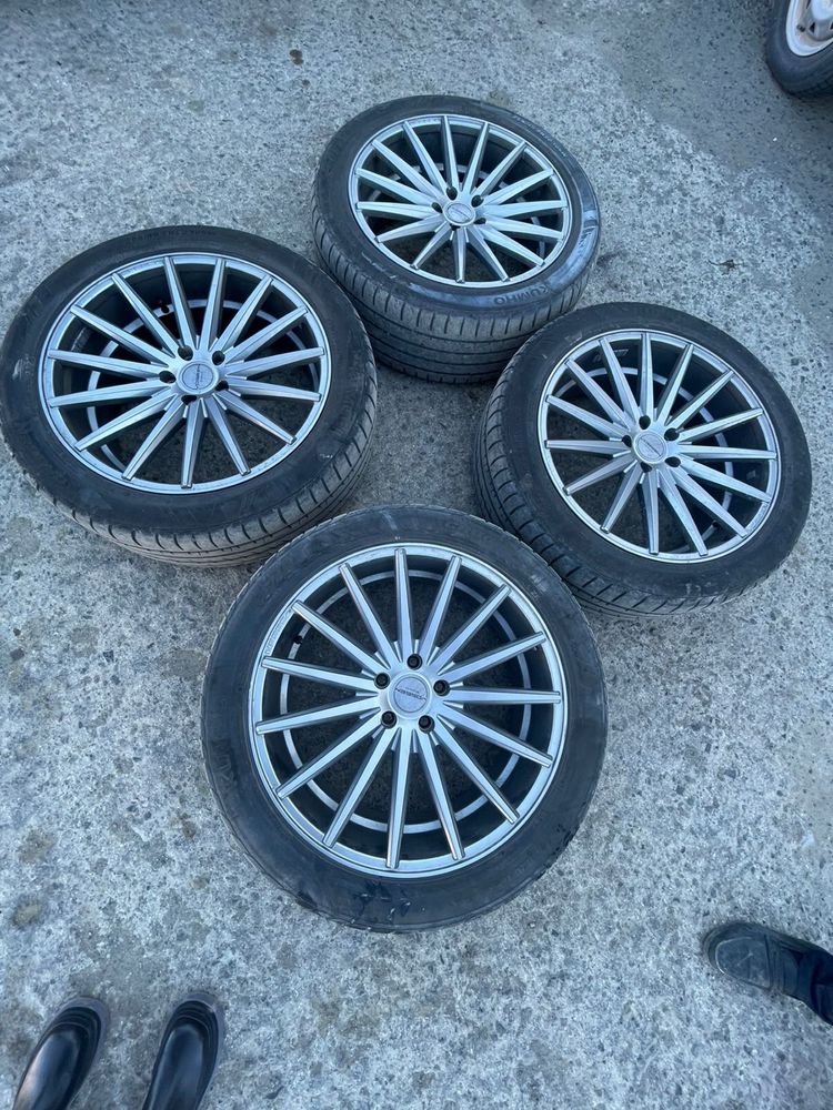 Диски vossen r20 5 114,3. Шины kumho 225/45 r20