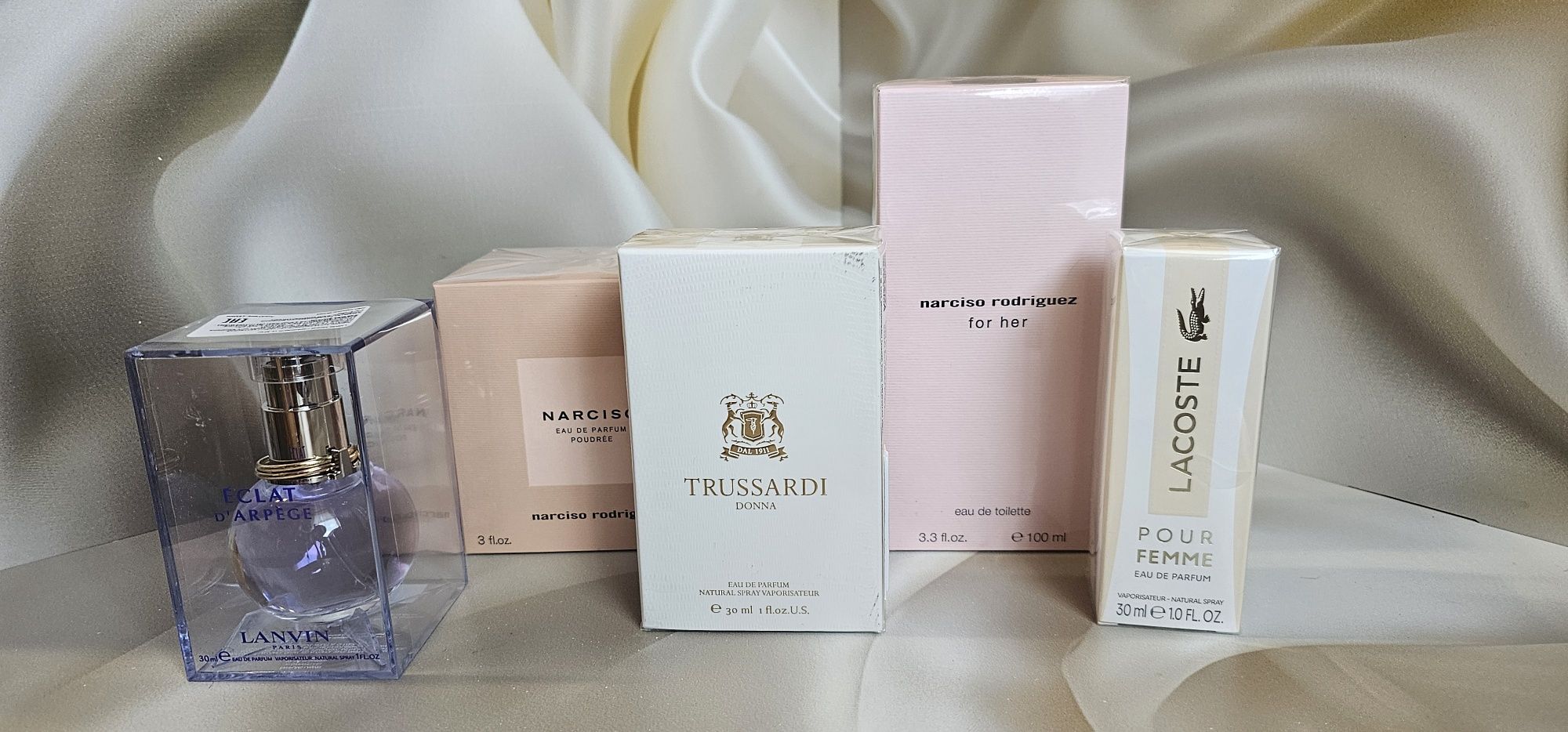 Продам парфюм оригинал Trussardi Donna,  Lanvin,  Lacoste Pour Femme