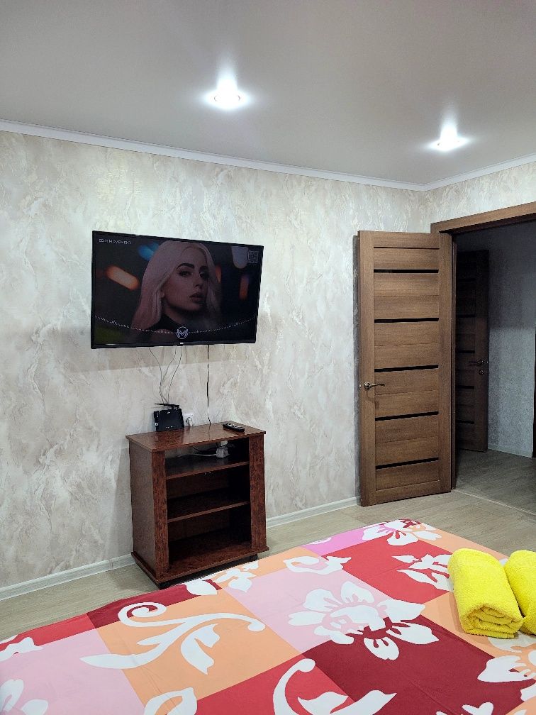 Посуточно и по часам однушка.Диацент, ОМЦ,КарГУ.АвтоцонWi Fi,Smar