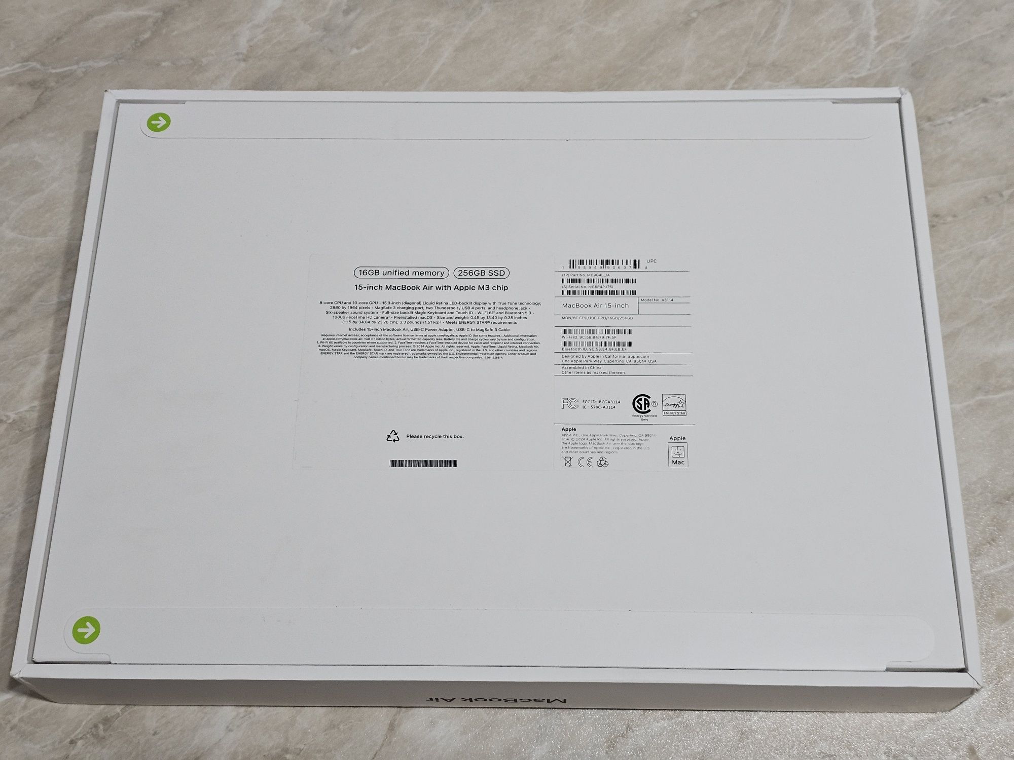 MacBook Air/Pro M2/M3/M4 512Gb