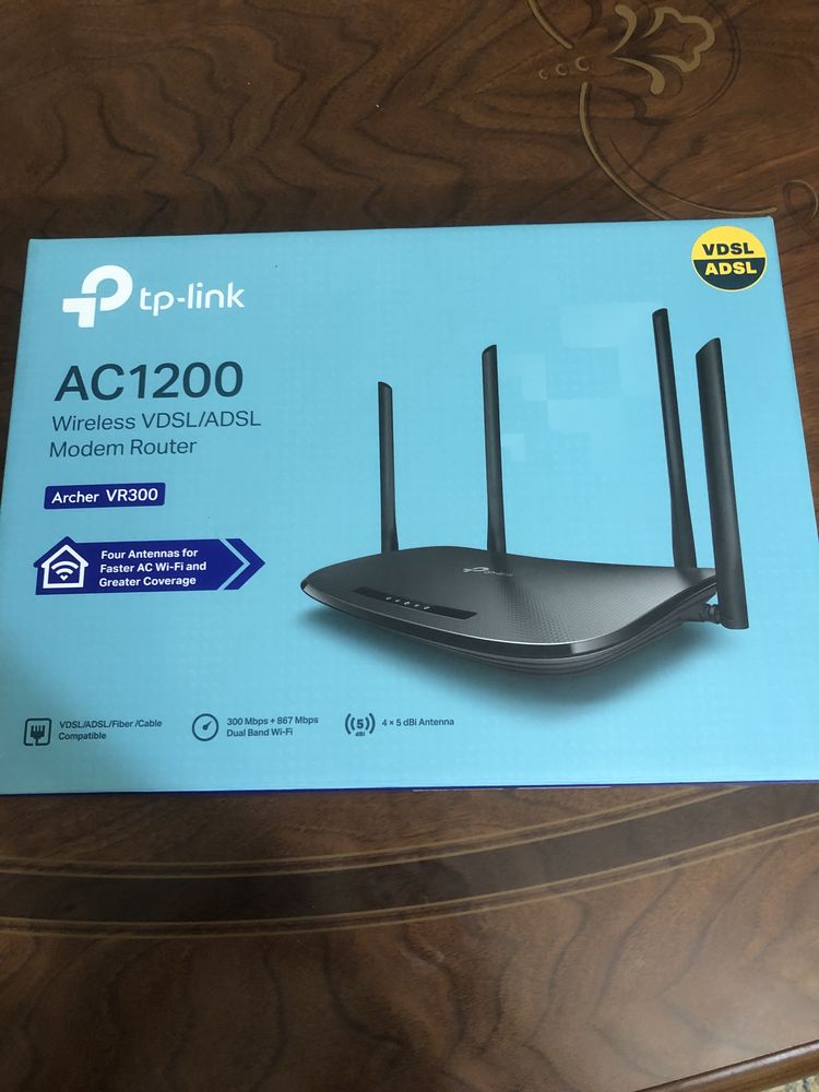 Модем роутер wi-fi Tp-link AC1200 Archer VR300
