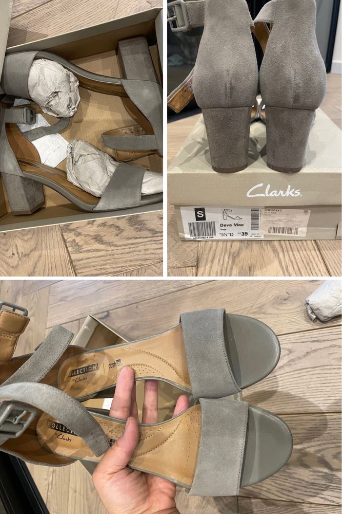 Обувь разная женская Clarks/Renzoni 38/39