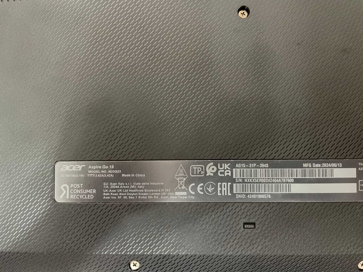 *Hoвый Acer Aspire Go 15 /i3-N305/8Gb Ram/512Gb Ssd M2/