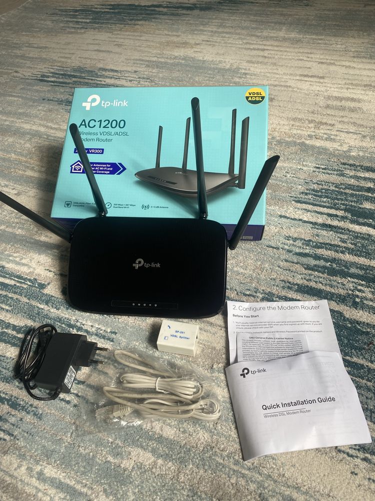 Модем Роутер. Tp-link AC1200 Archer VR300