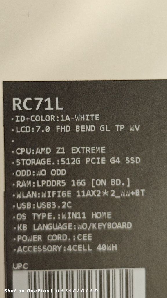 Asus rog Ally z1 extreme