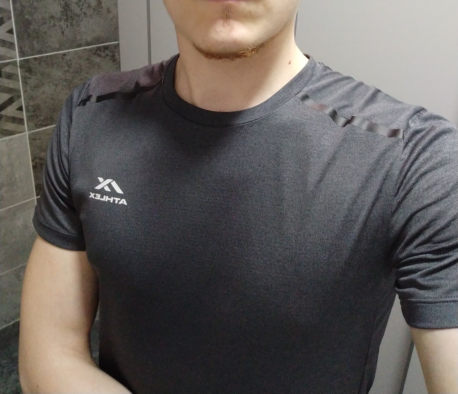 Футболка спортивная мужская athlex. Новая