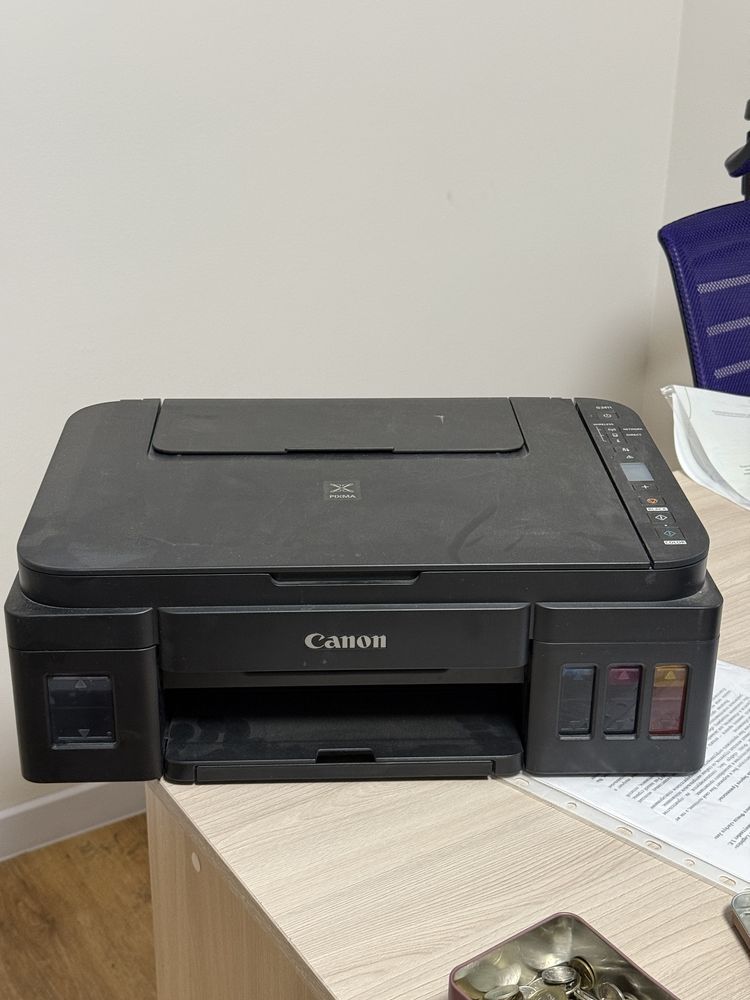 принтер Canon, разноцветный