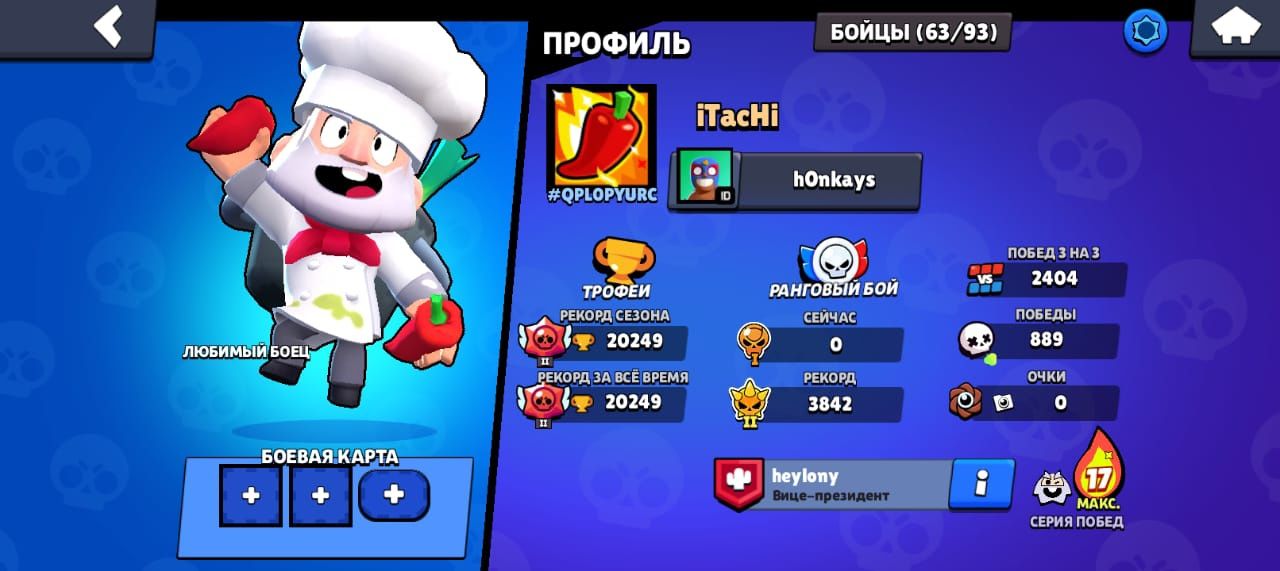 Игровой аккаунт Brawl Stars | 20.000 кубков