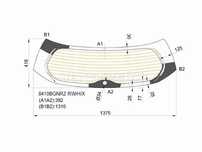 Стекло заднее с обогревом TOYOTA RAV4 #C4# 13-19 Toyota Rav 4