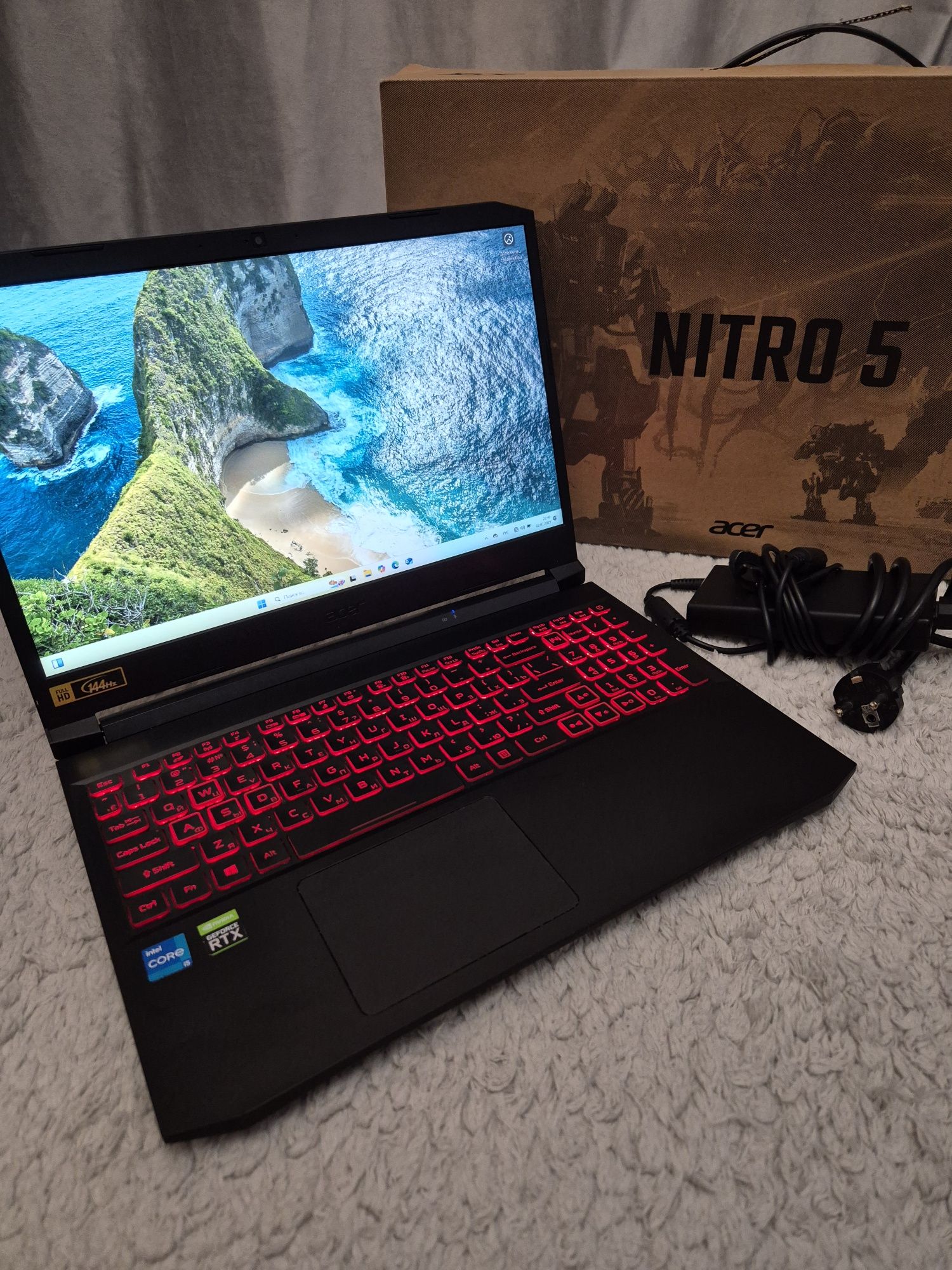 Ноутбук Acer nitro 5 ; i5 11300 ; rtx 3050