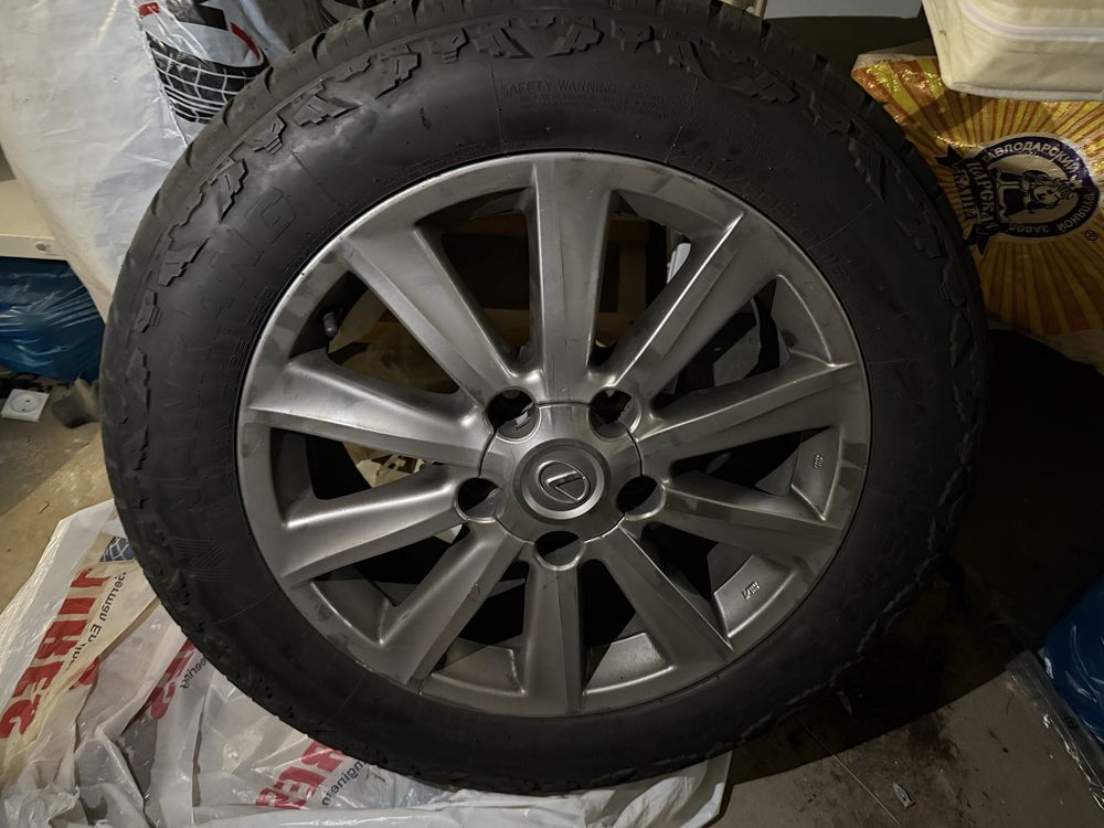 Резина AT 285x50x20 с дисками на Lexus 470/570 TLC 100/200