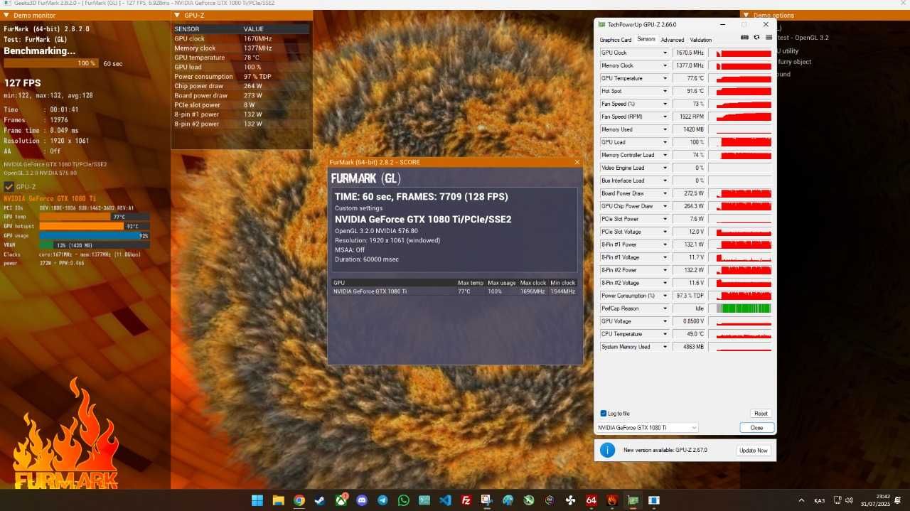 Видеокарта MSI GeForce GTX 1080 Ti Gaming X 11 гигабайт видеопамяти