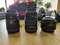 Объективы  Canon EF 35mm f/1.4L USM II, EF 50mm f/1.2L, EF 135 2.0L