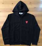 Comme des garcons play zip hoodie
