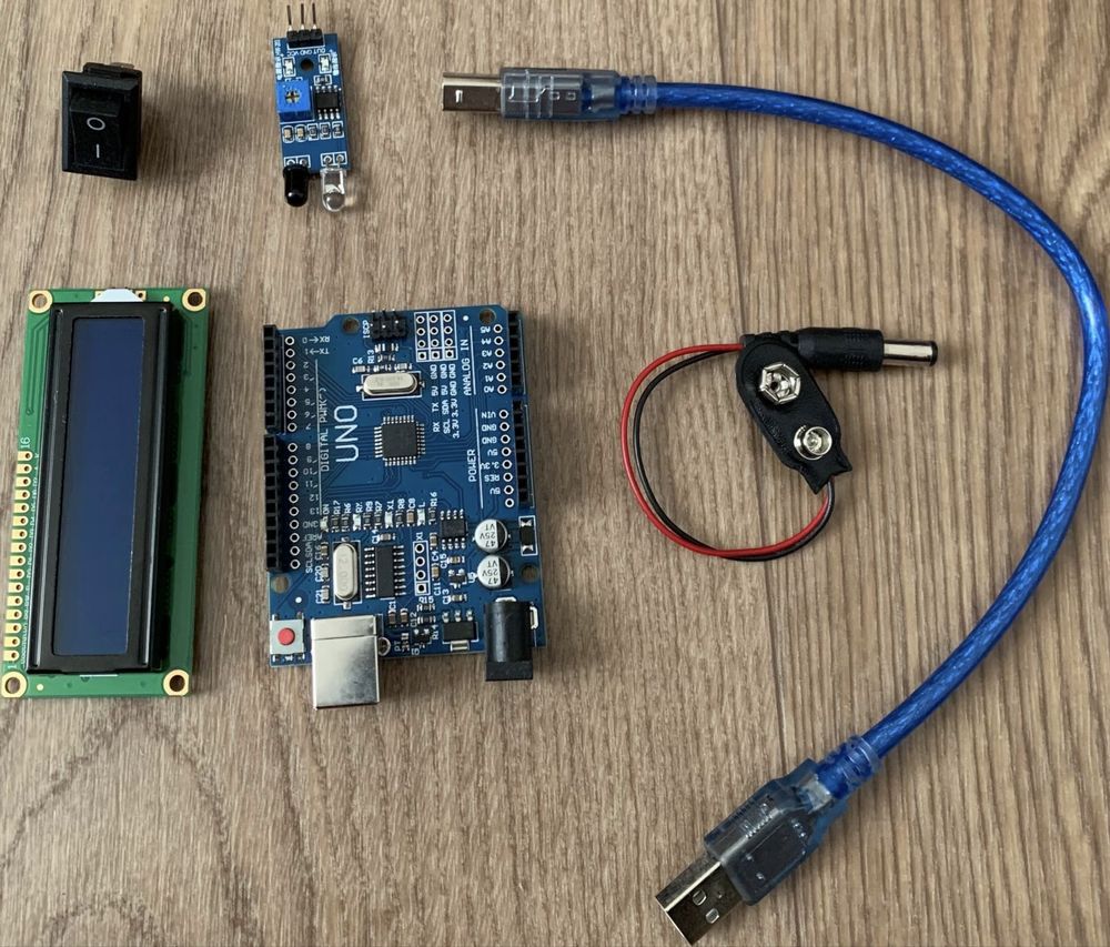 Arduino uno, LCD дисплей, кнопка,