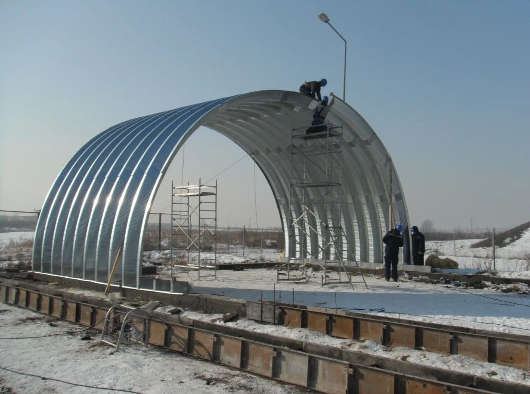 Строительство ангаров Ангар безкаркасный,Алматы