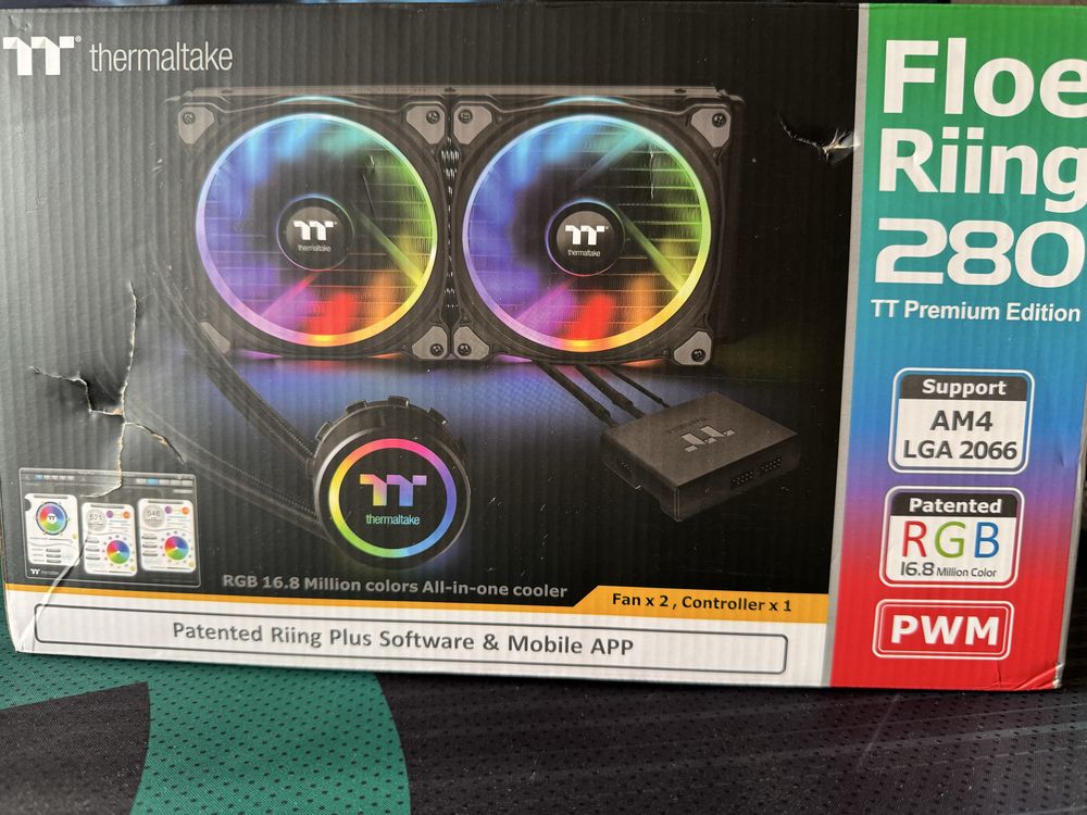 Продаю систему охлаждения Thermaltake Floe Riing 280 premium edition