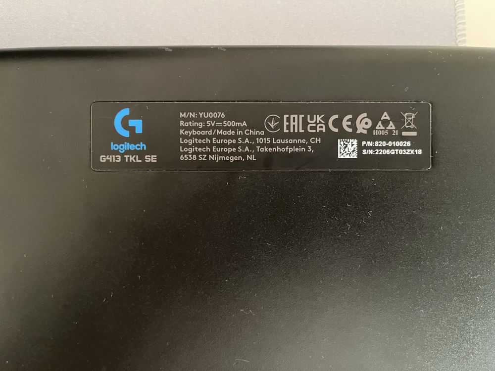 Клавиатура Logitech G413 TKL SE