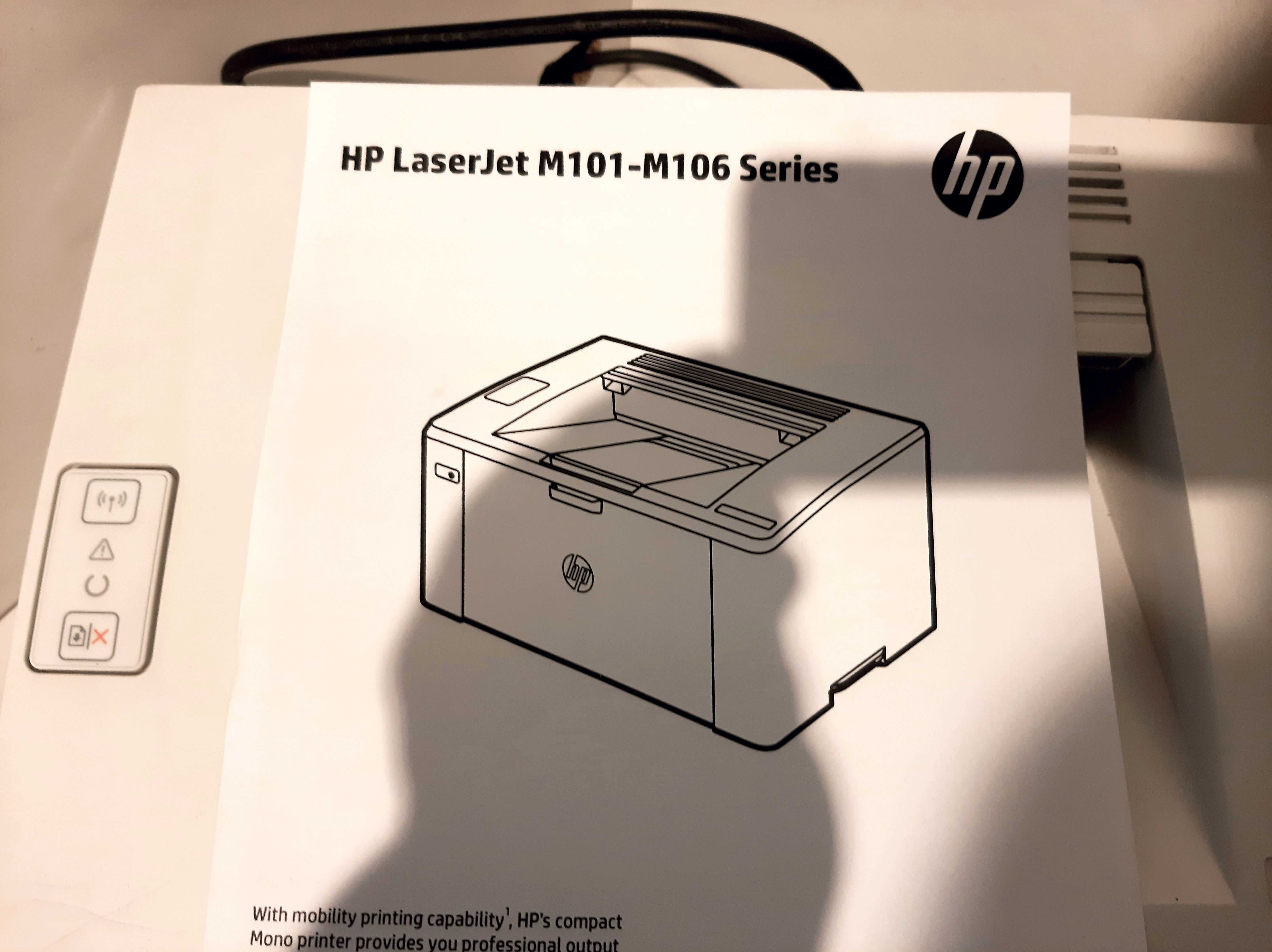 Принтер лазерный HP LaserJet Pro M102w, ч/б, A4, белый, WIFI