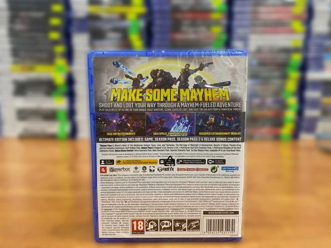 Новый Borderlands 3 Ultimate Edition PS5 Большой Выбор Игр