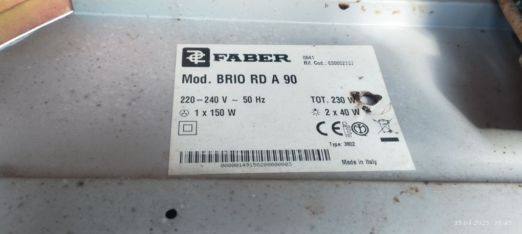 вытяжка итальянская FABER RD 90A