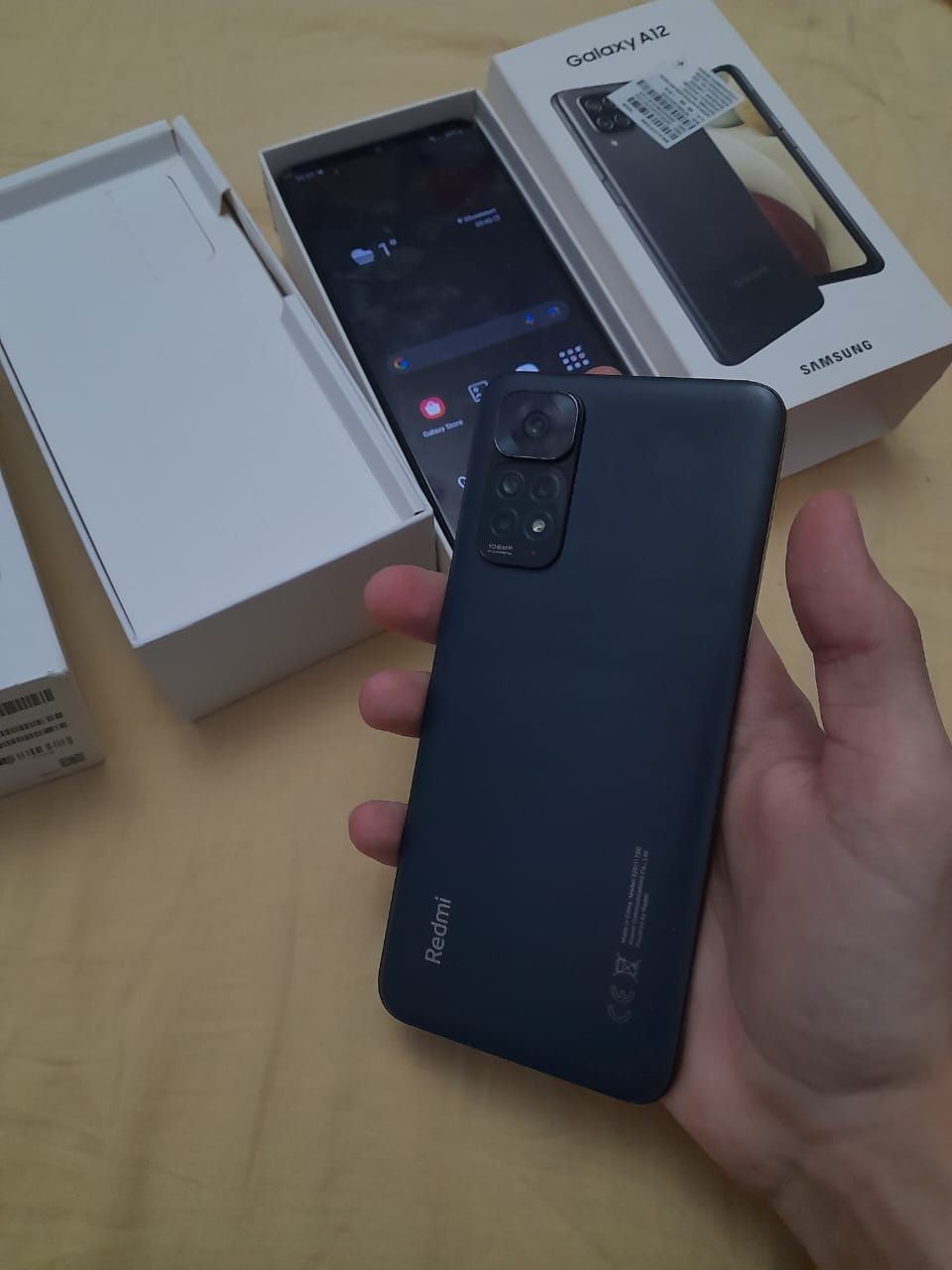 Продам срочно (redmi not 11s 8/128) и (Samsung galaxy a12)