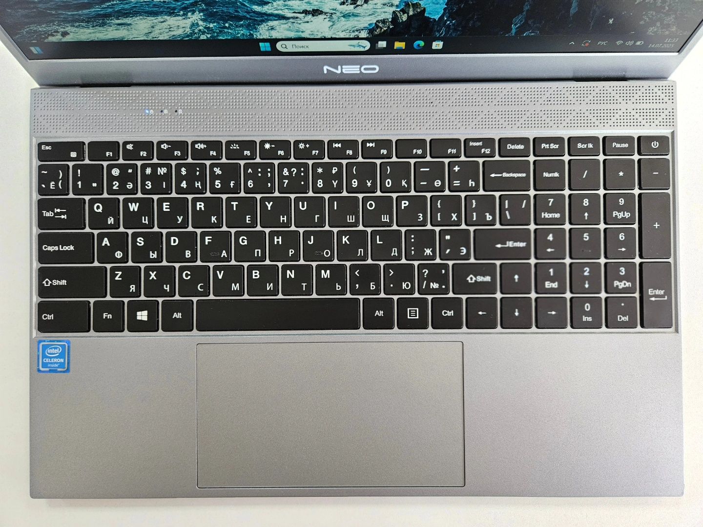 Офисный Ноутбук NEO 15 - Celeon J4125/8GB/120GB