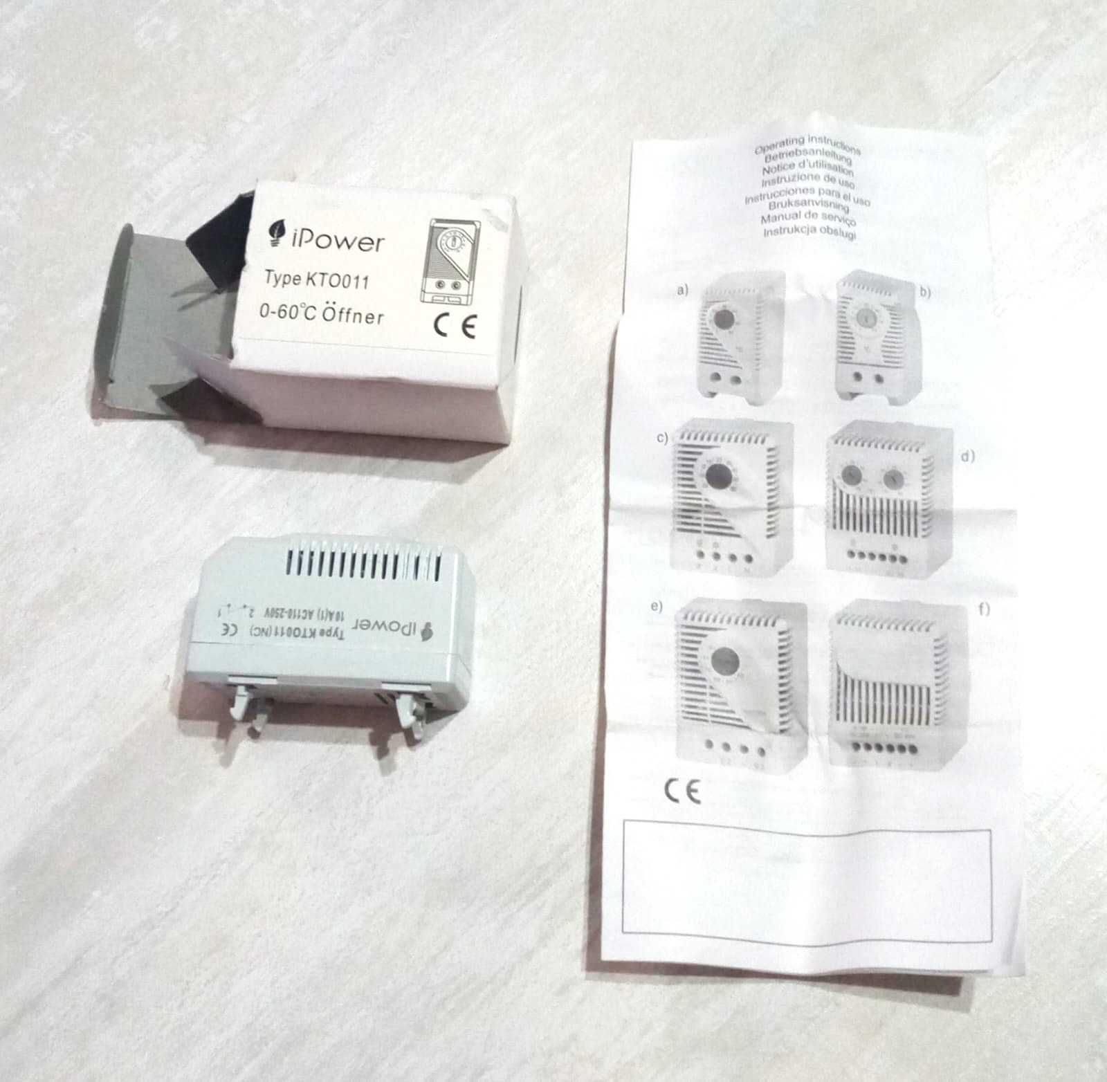 термостат iPower KT0 011 (NC) 250V AC 10A 0-60 градусов